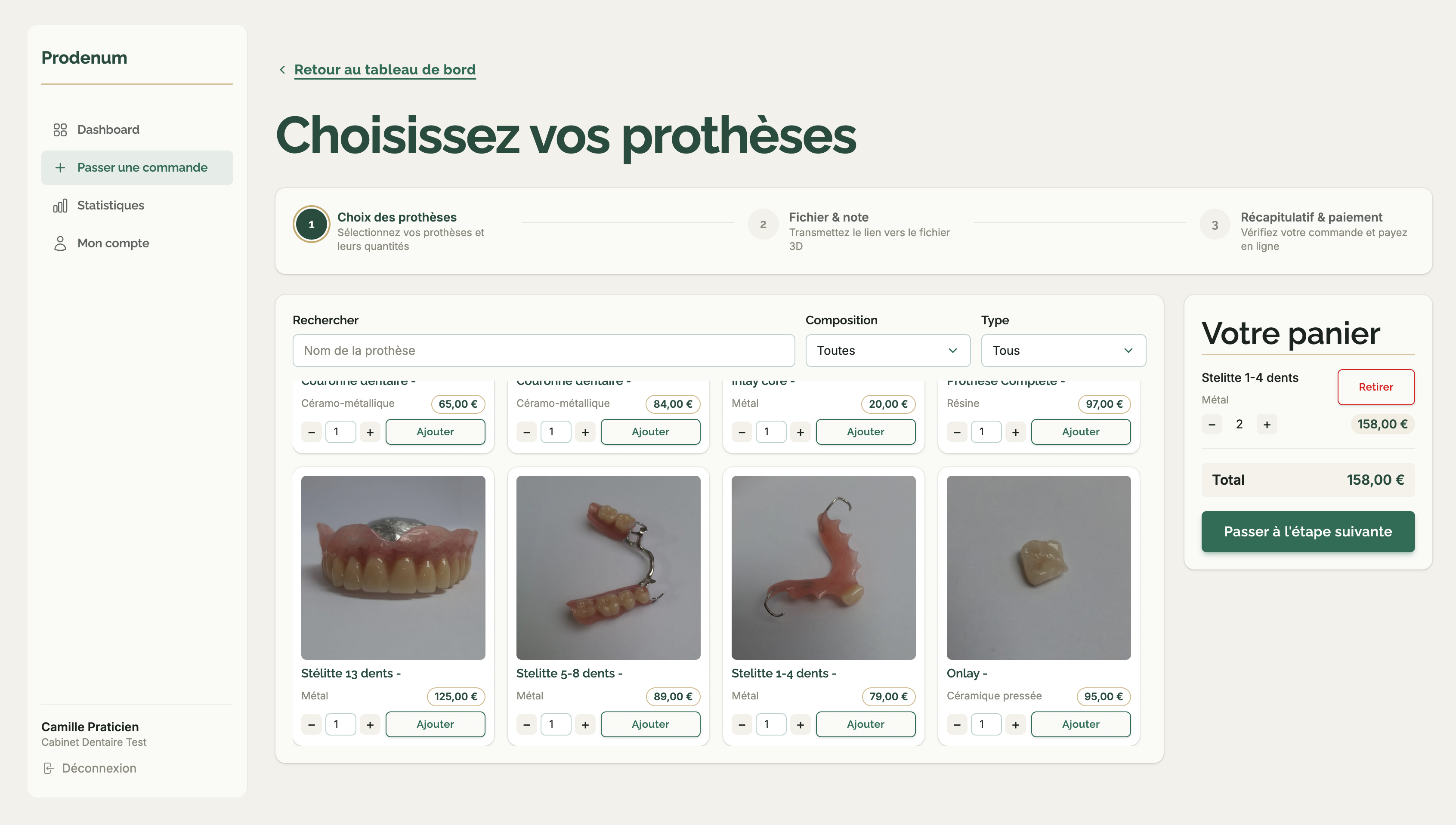 Choisir et payer votre commande